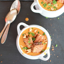 Thai Peanut Sweet Potato Soup