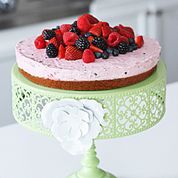 No Bake Berry Cheesecake