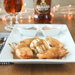 Beer Battered Banoffee Fritters