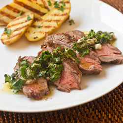 Panini-Grilled Flat Iron Steak