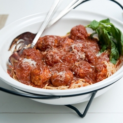 Spaghetti and Turkey Meatballs