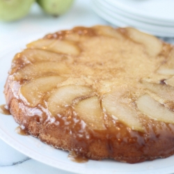 Brown Butter Pear Upside-Down Cake