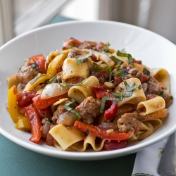 Saucy, Italian “Drunken” Noodles