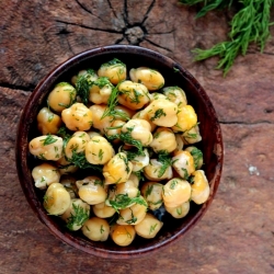 Quick and Healthy Warm Chickpea Salad