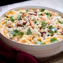 Pasta with Gorganzola & Hazelnuts