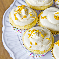 Orange Buttercream Cupcakes