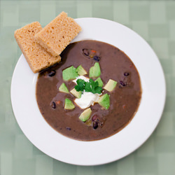 Quick Vegetarian Black Bean Soup