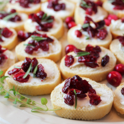 Cranberry Goat Cheese Crostini’s