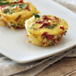 Mini Spinach and Feta Frittatas