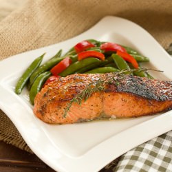 Maple-Mustard Glazed Salmon