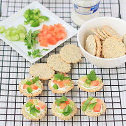 Onion and Poppy Seed Crackers