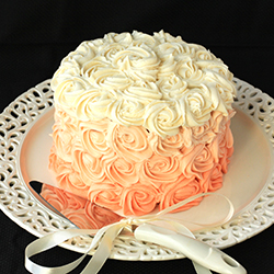 Ombre Rose Cake