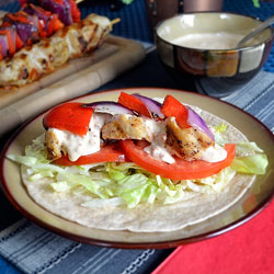 Chicken Kabobs with Chipotle Ranch