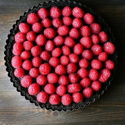 Dark Chocolate Raspberry Torte