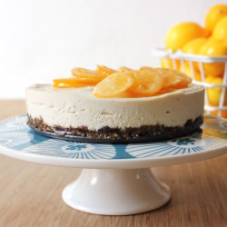 Vegan Meyer Lemon Cheesecake