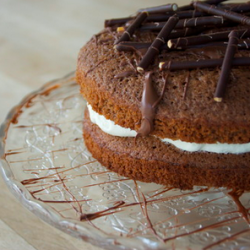 Chocolate Cake with Mikado/Pocky