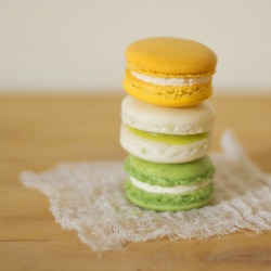 Green and Yellow Macarons