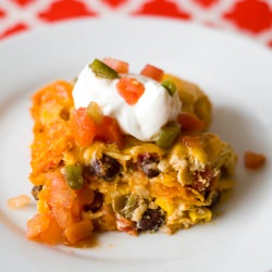 Chicken Taco Casserole {w/Doritos}