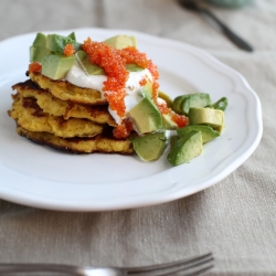 Polenta Rounds & Avocado