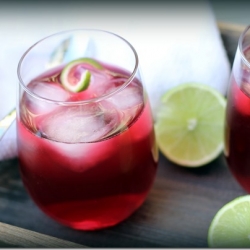 Pomegranate Hibiscus Spritzers