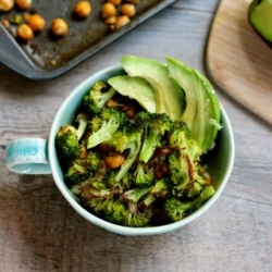 Roasted Broccoli and Chickpeas