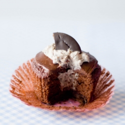 Thin Mint Cookie Cupcake