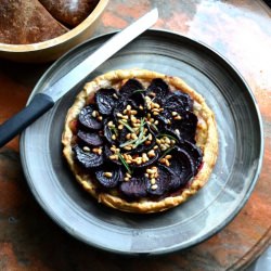 Onion, Apple, and Beetroot Tart