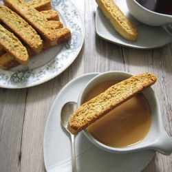 Meyer Lemon Pistachio Biscotti