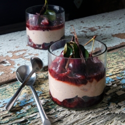 Pepperberry Shrikhand with Macerate