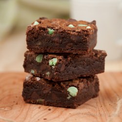 Chewy Mint Chocolate Brownies