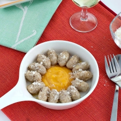 Bread Malfatti w Butter & Pumpkin