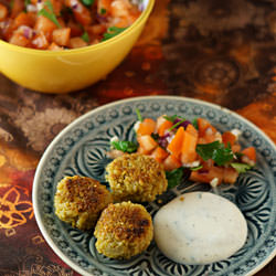 Bulgur Patties with Mint Yogurt