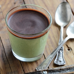 Chocolate-Topped Mint Cheesecakes