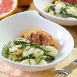 Grilled Grapefruit Gnocchi