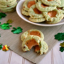 Pistachio Caramel Cookies