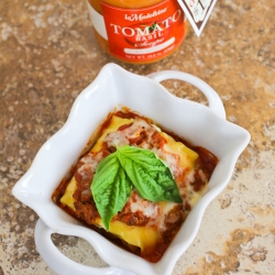 Tomato Basil Lasagna Rolls