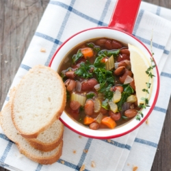 Mirepoix Bean Soup