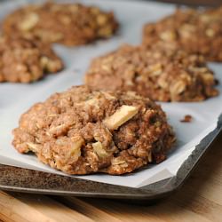 Giant Whole Wheat Apple-Oat Cookies