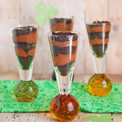 Guinness Dirt Cake Shooters