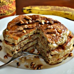 Banana Pecan Pancakes