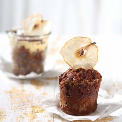 Walnut Nashi Caramel Jar Cakes