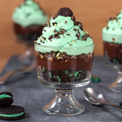 Chocolate Mint Oreo Cookie Trifle