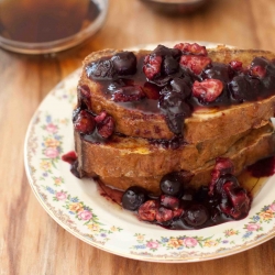 Banana French Toast with Compote