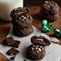 Crème de Menthe Chocolate Cookies