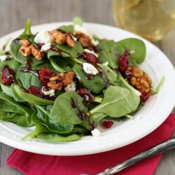 Spinach Salad with Goat Cheese