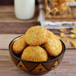 Eggless Cornflakes Cookies