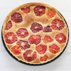 Blood Orange Almond Tart