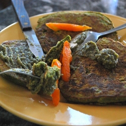 Sweet + Savory Kale Pancakes