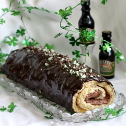 Double Chocolate Irish Cream Roll