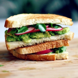 Grilled Avocado Sandwich